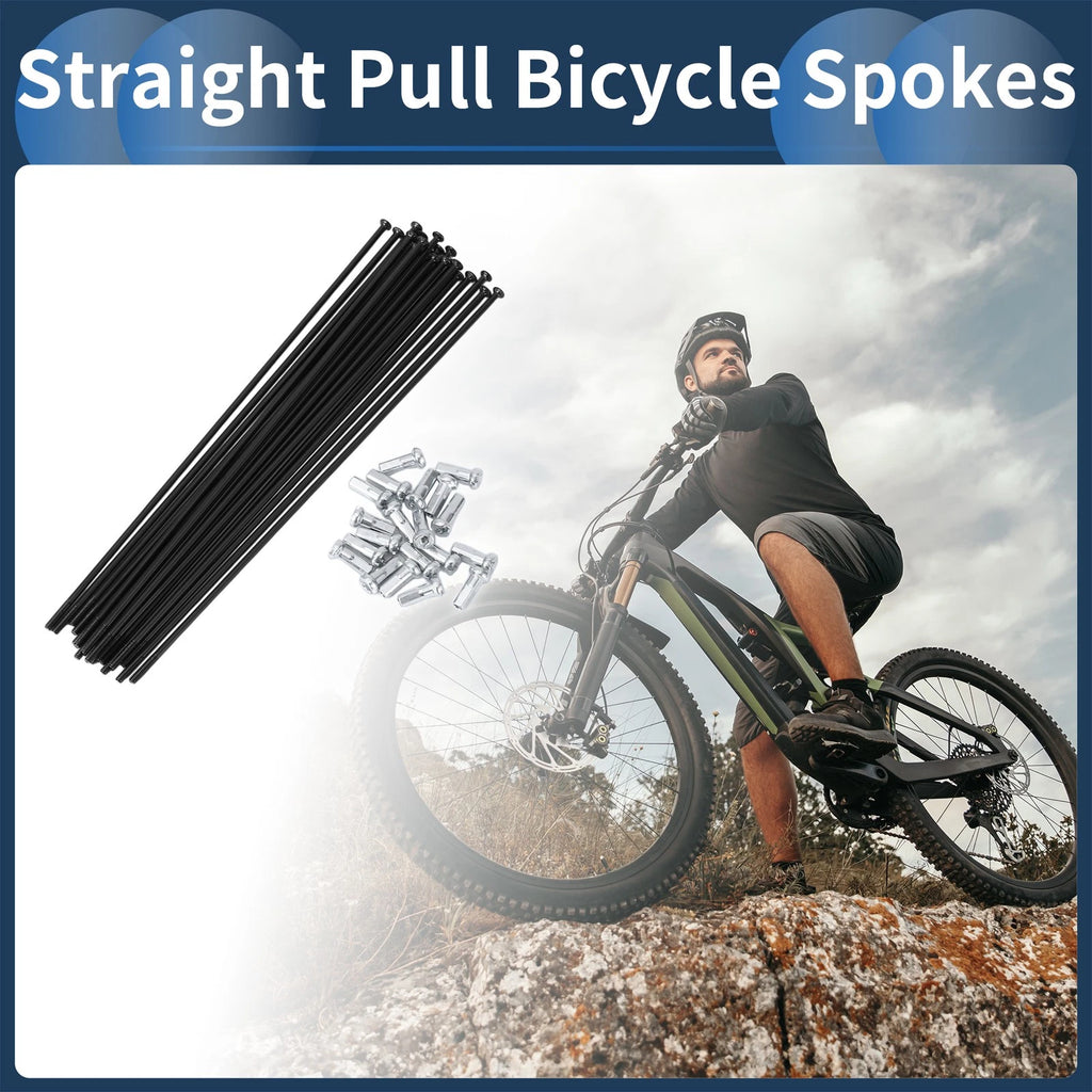 Bicycle Spokes Replacement Set 152mm Straight Pull for 20in Wheels
