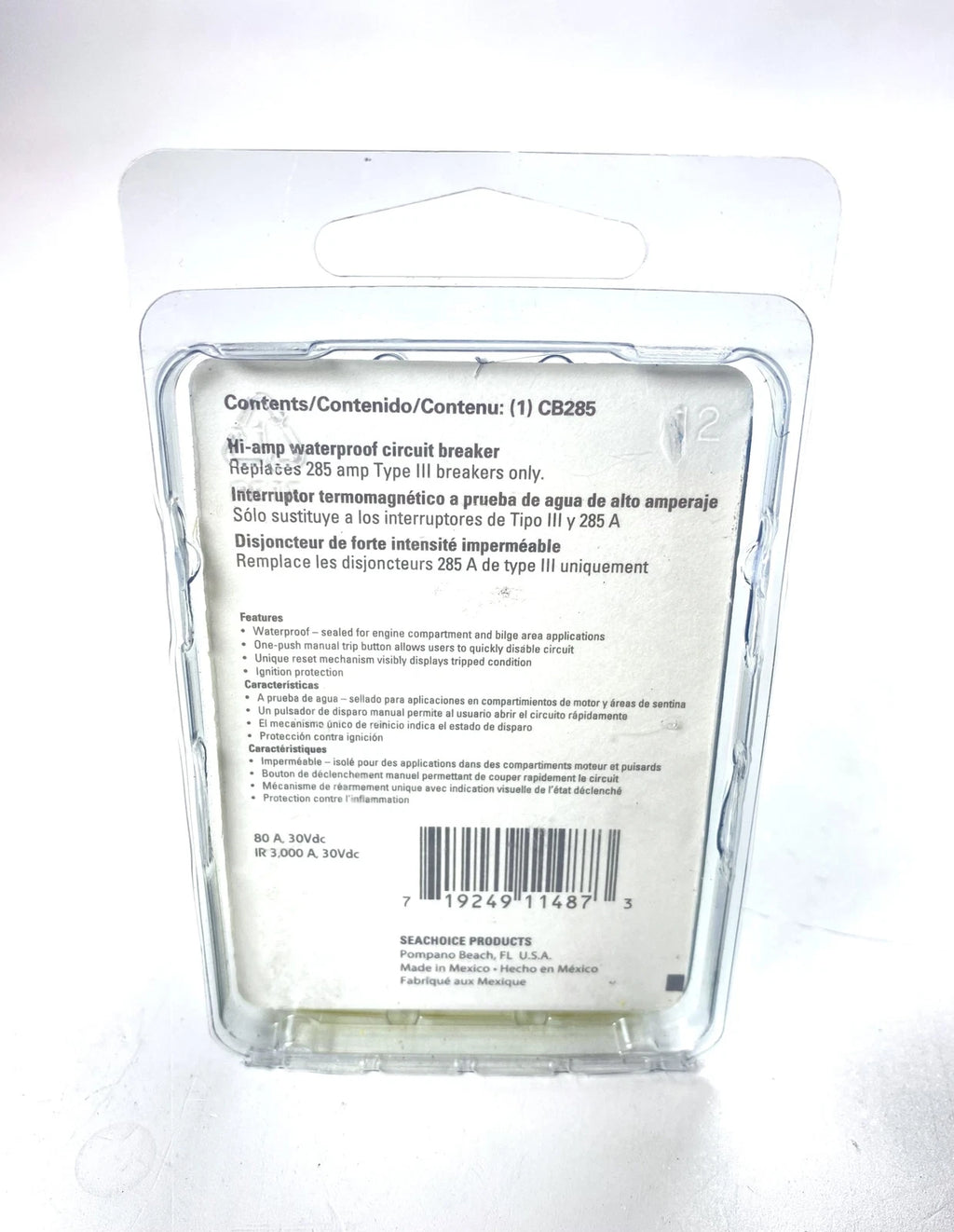 Circuit Breaker 80A for SeaChoice CB285 (11487)