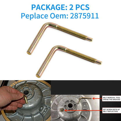2X Clutch Spreader Belt Removal Tool for Polaris Assault RMK 800 (2015–2018)