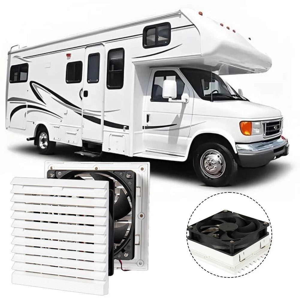 12V 24V Louvered Cooling Vent Grille for RV Caravan Truck