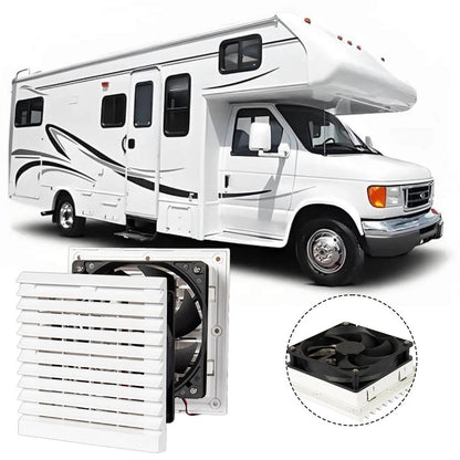 12V 24V Louvered Cooling Vent Grille for RV Caravan Truck