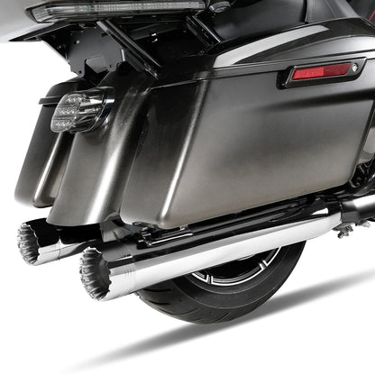 4" Slip-On Straight Mufflers for Harley Road Street Glide (2017–2025)