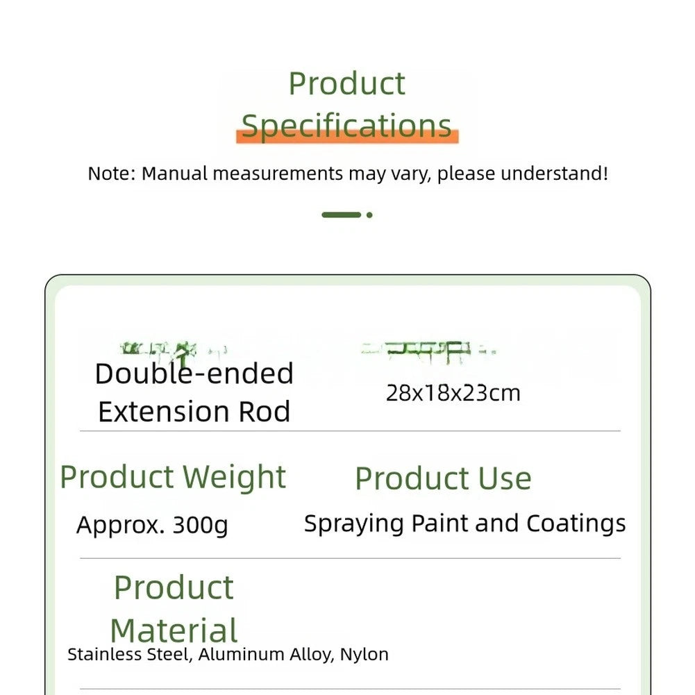 Dual Nozzle Spray Bar with Adjustable Extension Rod for Spray Applications