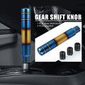 Gear Shift Knob for Universal Vehicles (7" Lever, Blue Gold Tone)