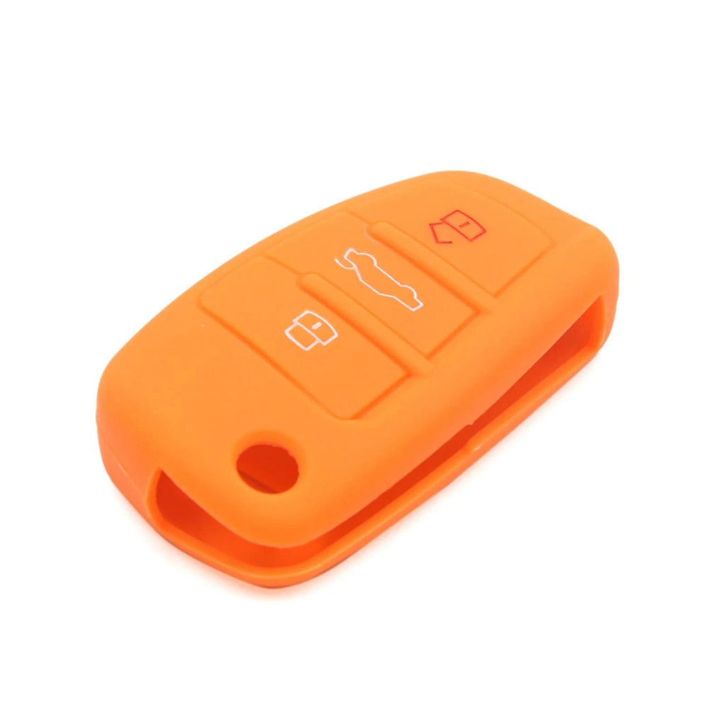 Silicone Remote Key Case Shell Replacement for Audi A1 A3 A4L A6L Q3 Q5 Q7 (2011–2020)