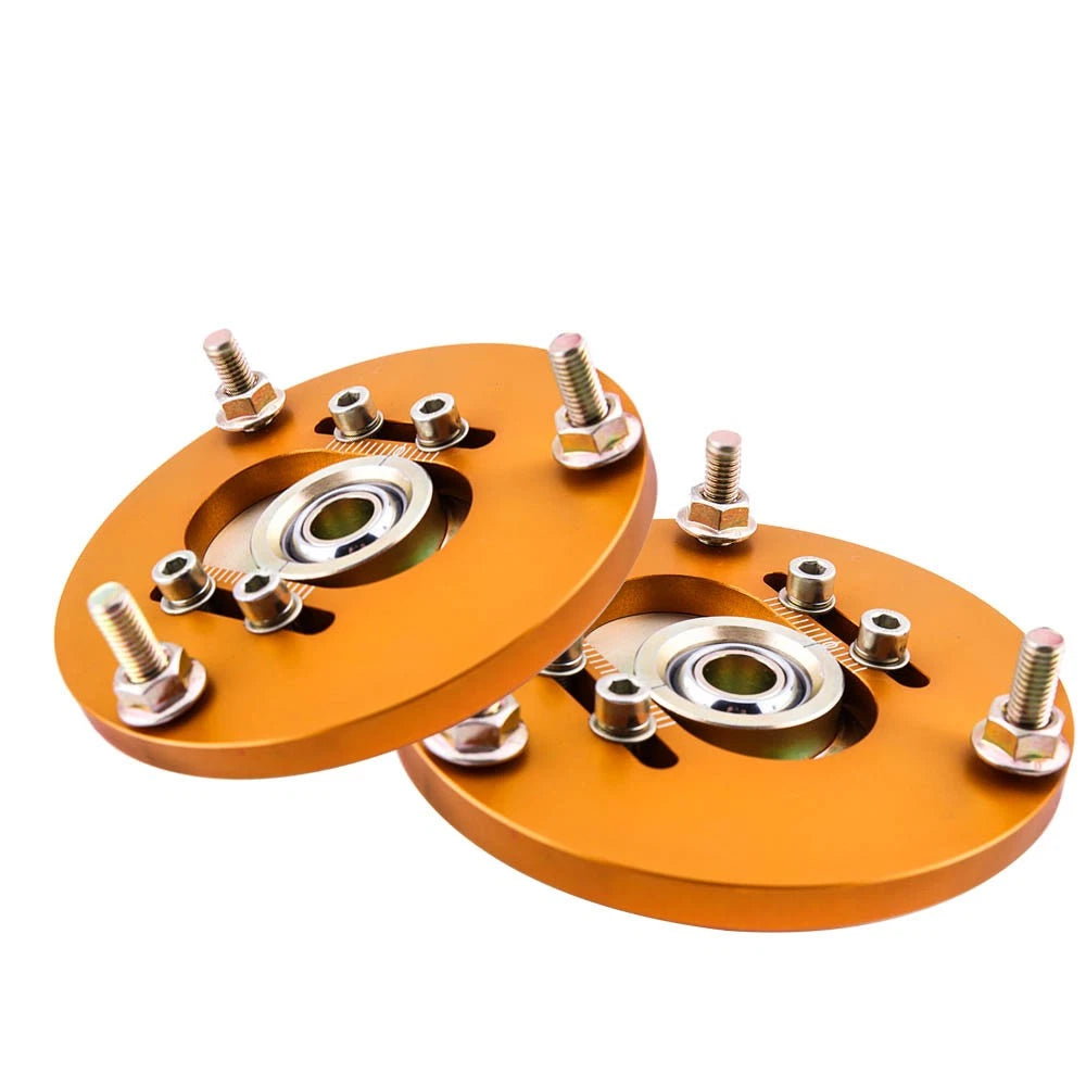 Front Pair Coilover Camber Plates Top Mounts for BMW E36 3 Series (1992–1999)