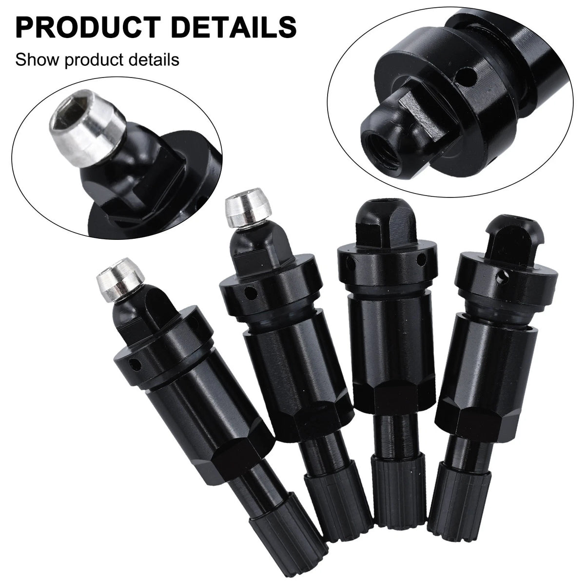 4X TPMS Aluminum Valve Stem Replacement Kit for Tesla (2017–2023)