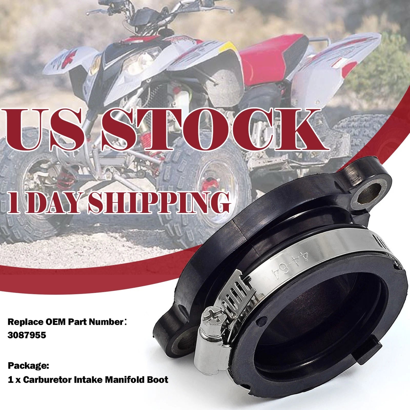 Intake Manifold Boot for Polaris ATV Predator 500 (2003–2007) 3087955