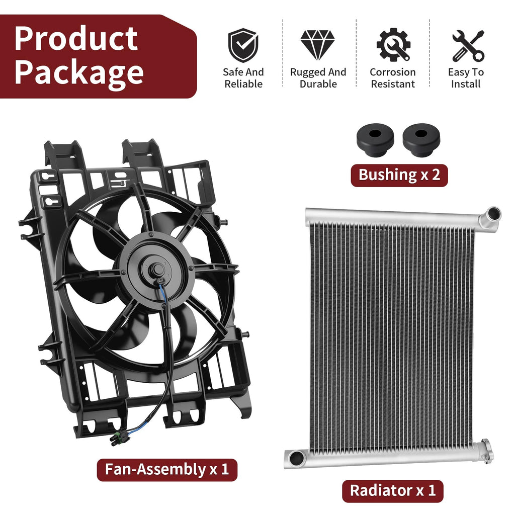 Radiator & Fan Shroud Kit for Polaris Scrambler 850 (2013–2025) 1240404 2415279