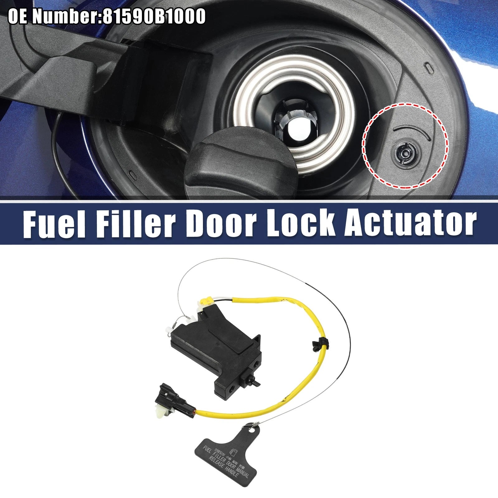 Fuel Door Lock Latch Actuator Replacement for Hyundai (2015–2016)