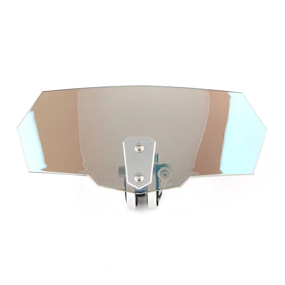 Adjustable Clip On Windshield Windscreen Windproof Fit Universal Motor Iridium