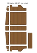 EVA Faux Foam Teak Deck Floor Pad Mat for Bayliner 3288 3270 (1988)