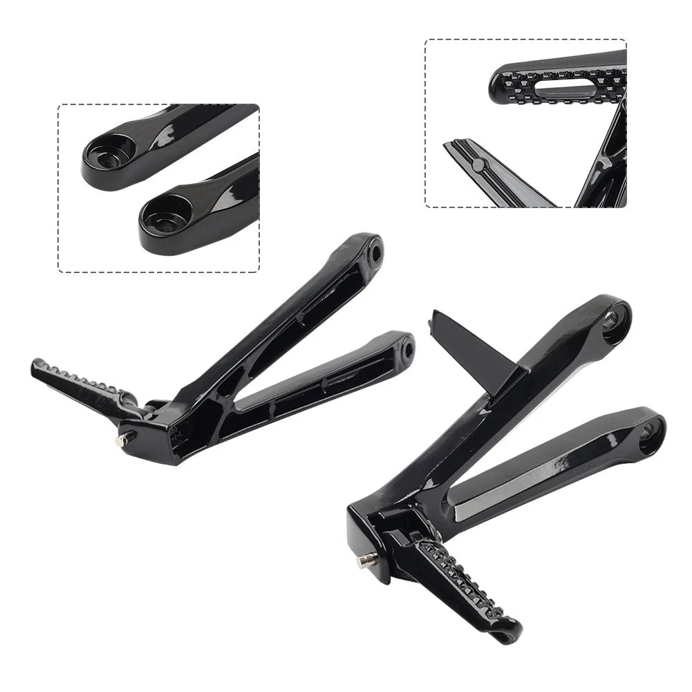 Rear Passenger Footrests Pegs Brackets for Honda CBR600RR (2005–2006)