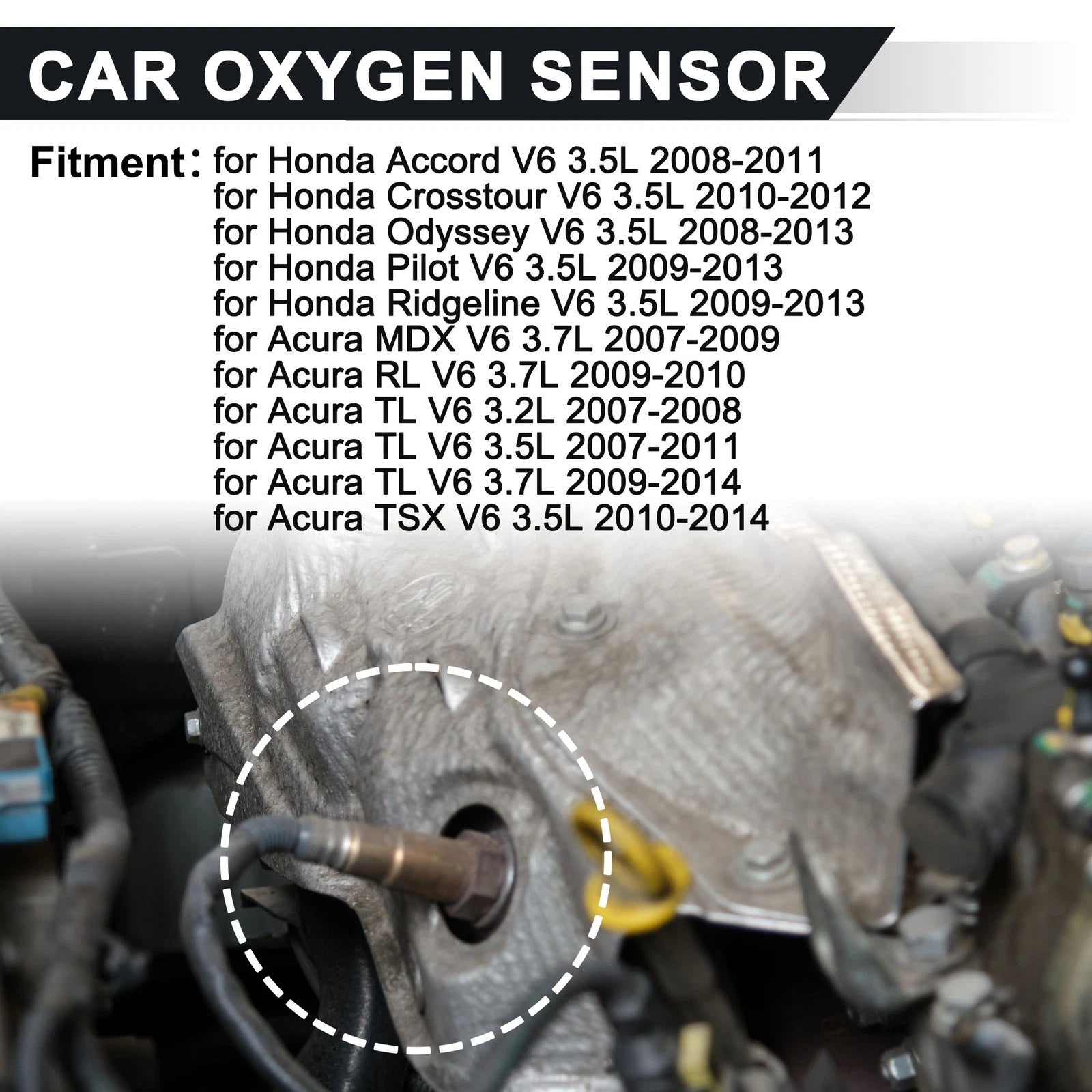 Downstream Oxygen Sensor for Honda Accord V6 3.5L (2008–2012)