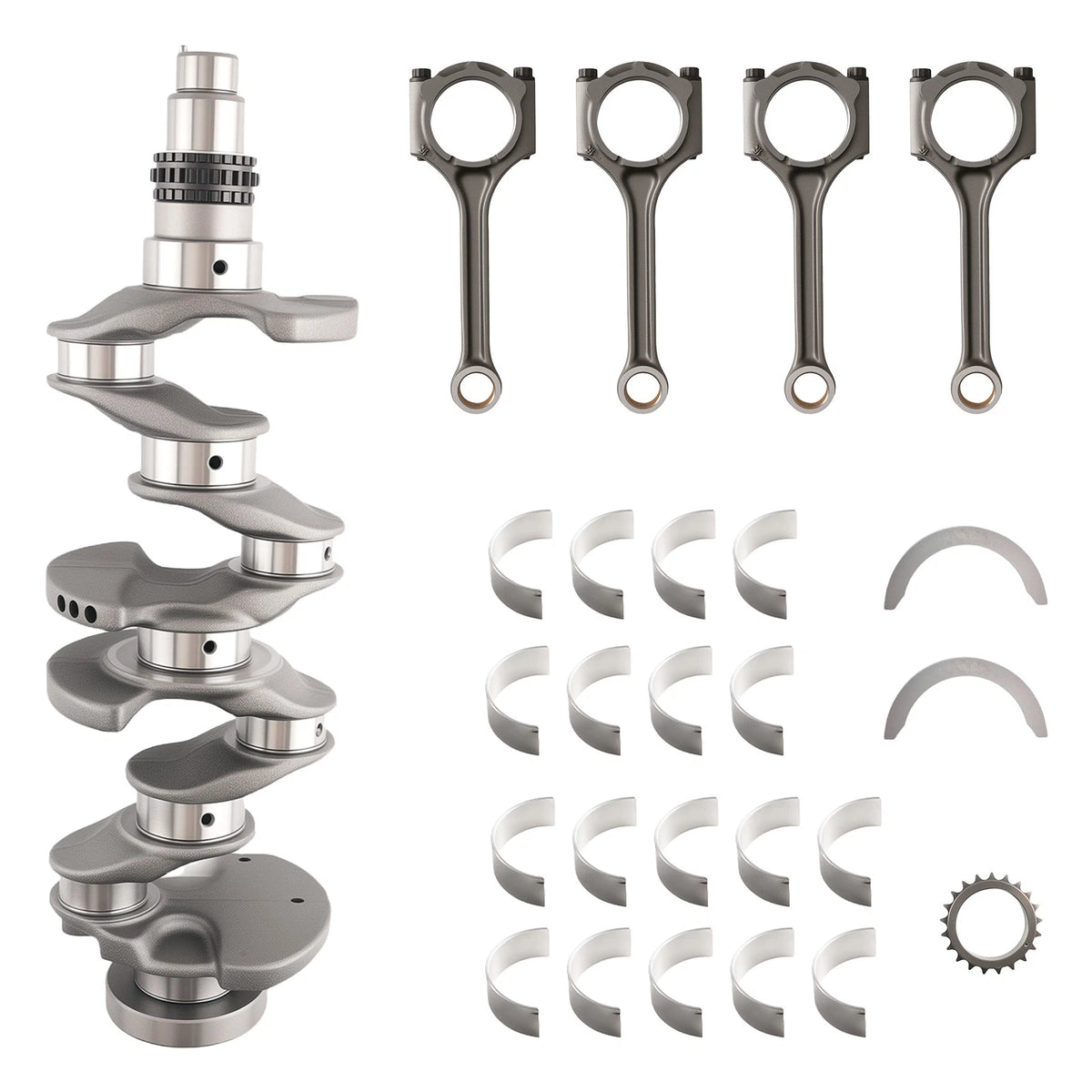 Engine Crankshaft & Rods & Bearings Set for Hyundai Elantra 2012–2016 1.8L