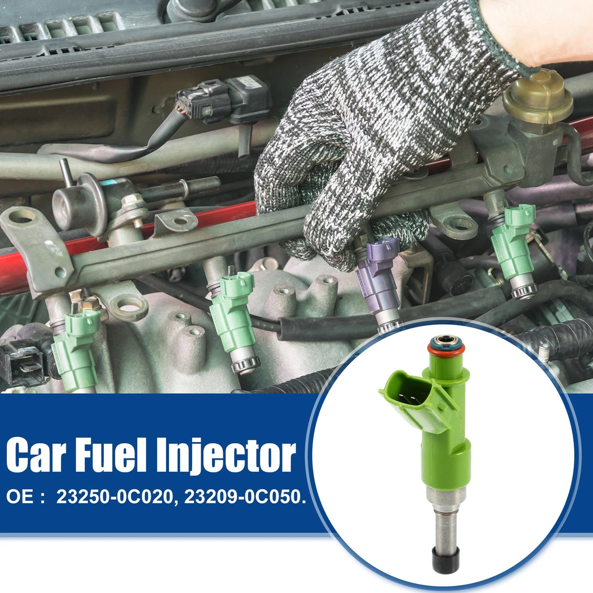 Fuel Injector Nozzle Replacement Set for Toyota Hilux Vigo Land Cruiser (2005–2015)