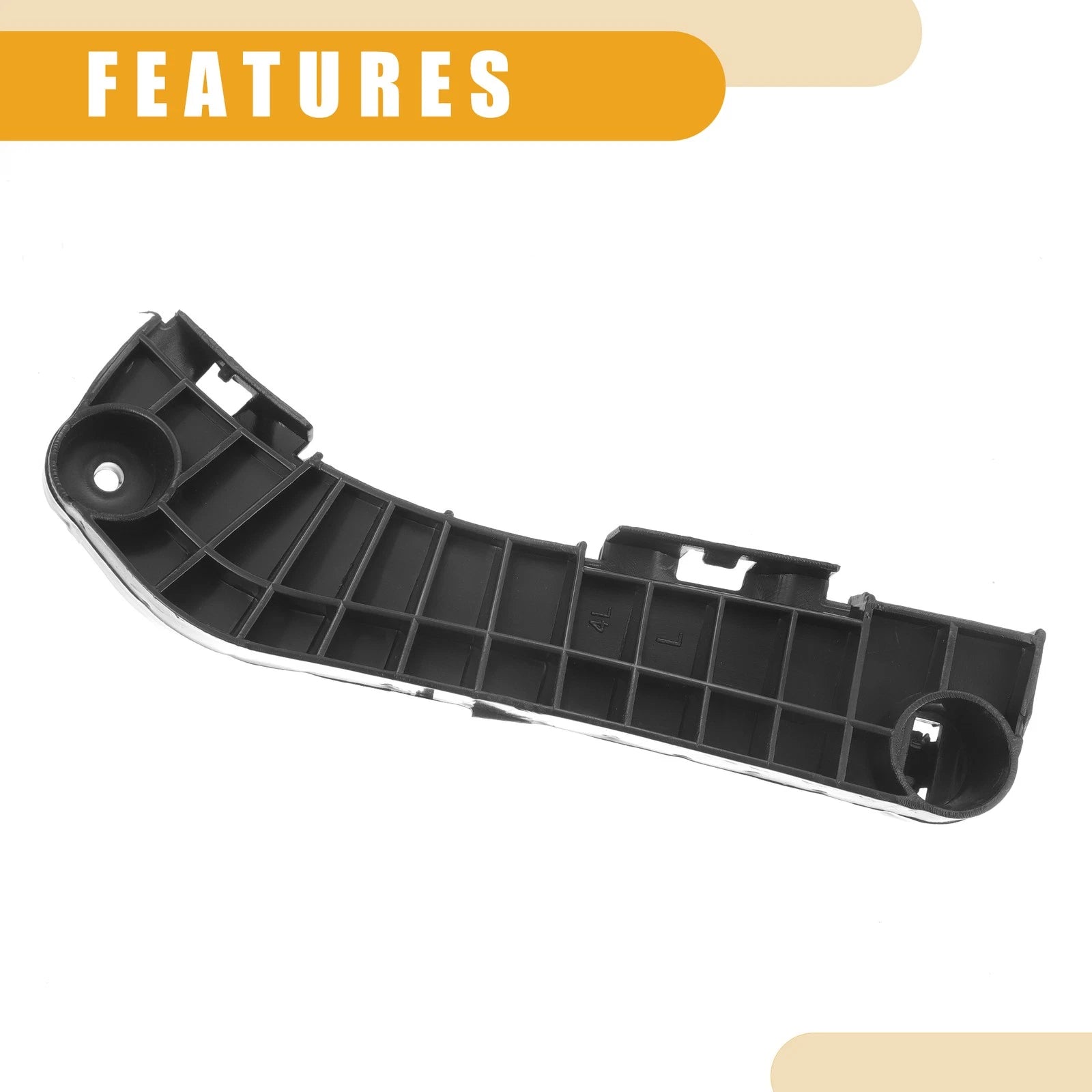 LH Front Bumper Support Bracket for Toyota Camry (2007) 1 Pc Black ABS