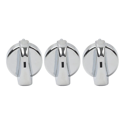 3X Chrome A/C Heater Control Knob for Peterbilt 330 335 357 367 375 378 379 384