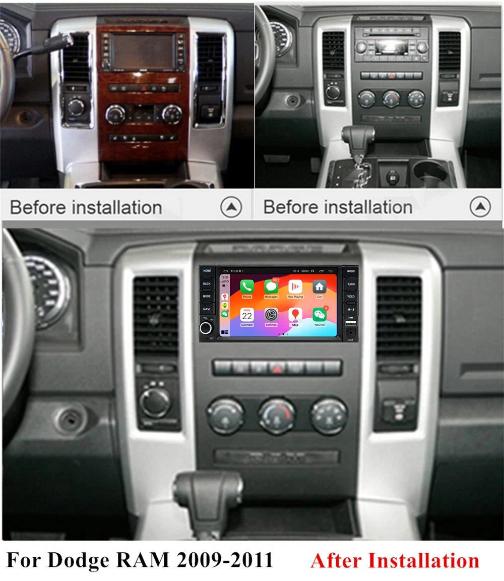 7'' Car Stereo Radio Head Unit for Dodge Charger/Ram (2008–2011)