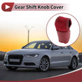 Gear Shift Knob Cover for Car SUV RV T-Shaped Hook Loop Polyester PU Red