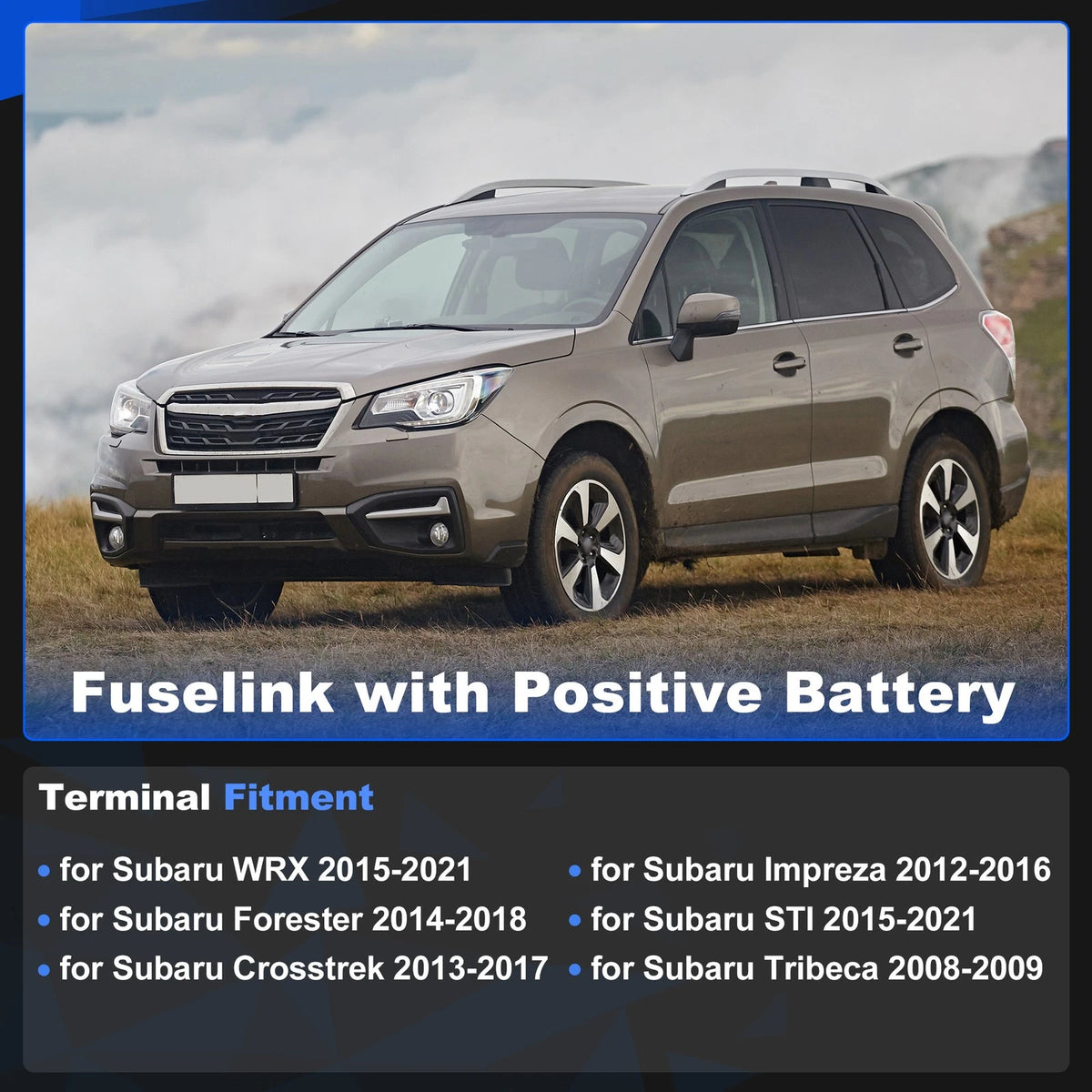 80Amp Battery Fuse Terminal Positive for Subaru WRX Forester Impreza (2011–2024)