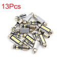 13PC Canbus White Dome LED Interior Kit for Audi S4 B8 (2009–2012)