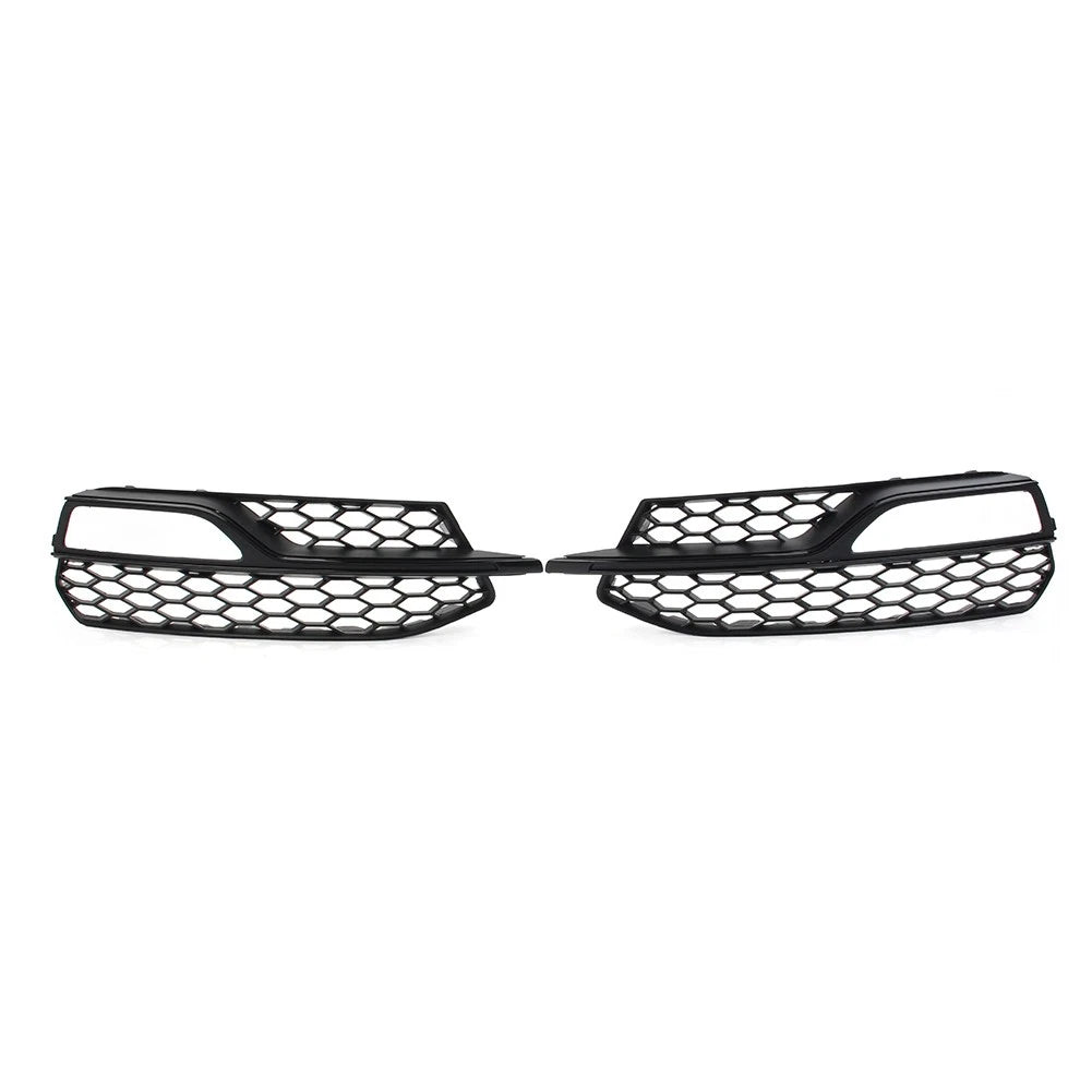 2X Front Bumper Fog Light Honeycomb Grille Cover for Audi A3 S3 (2013–2017)