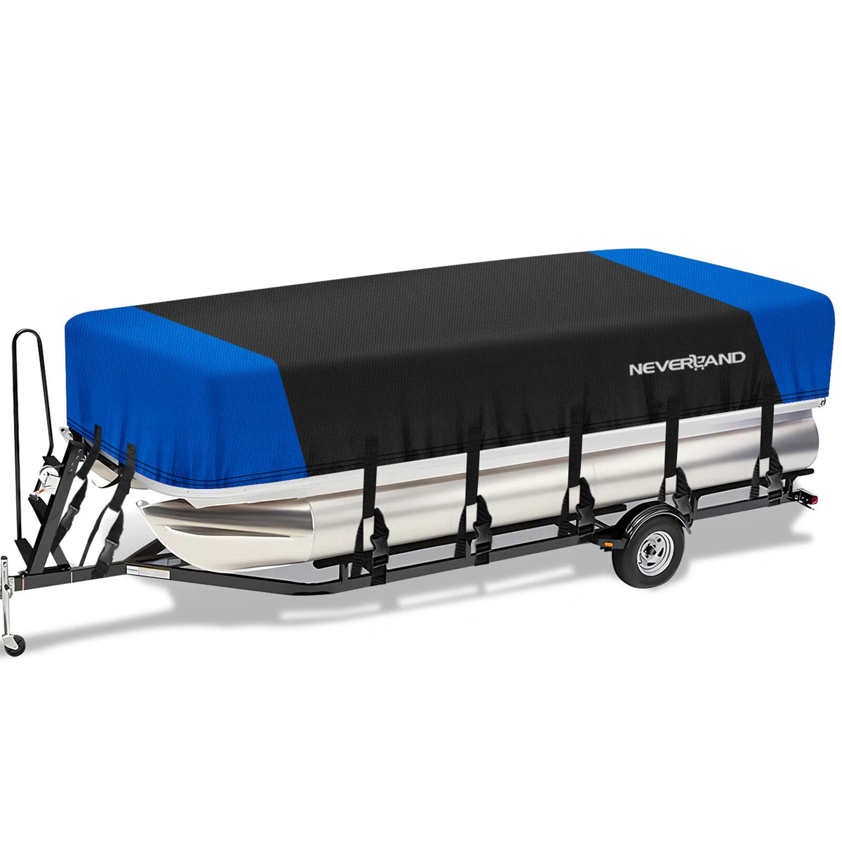 Heavy Duty Waterproof Trailerable Boat Cover for V-Hull Runabout/Pontoon (1)
