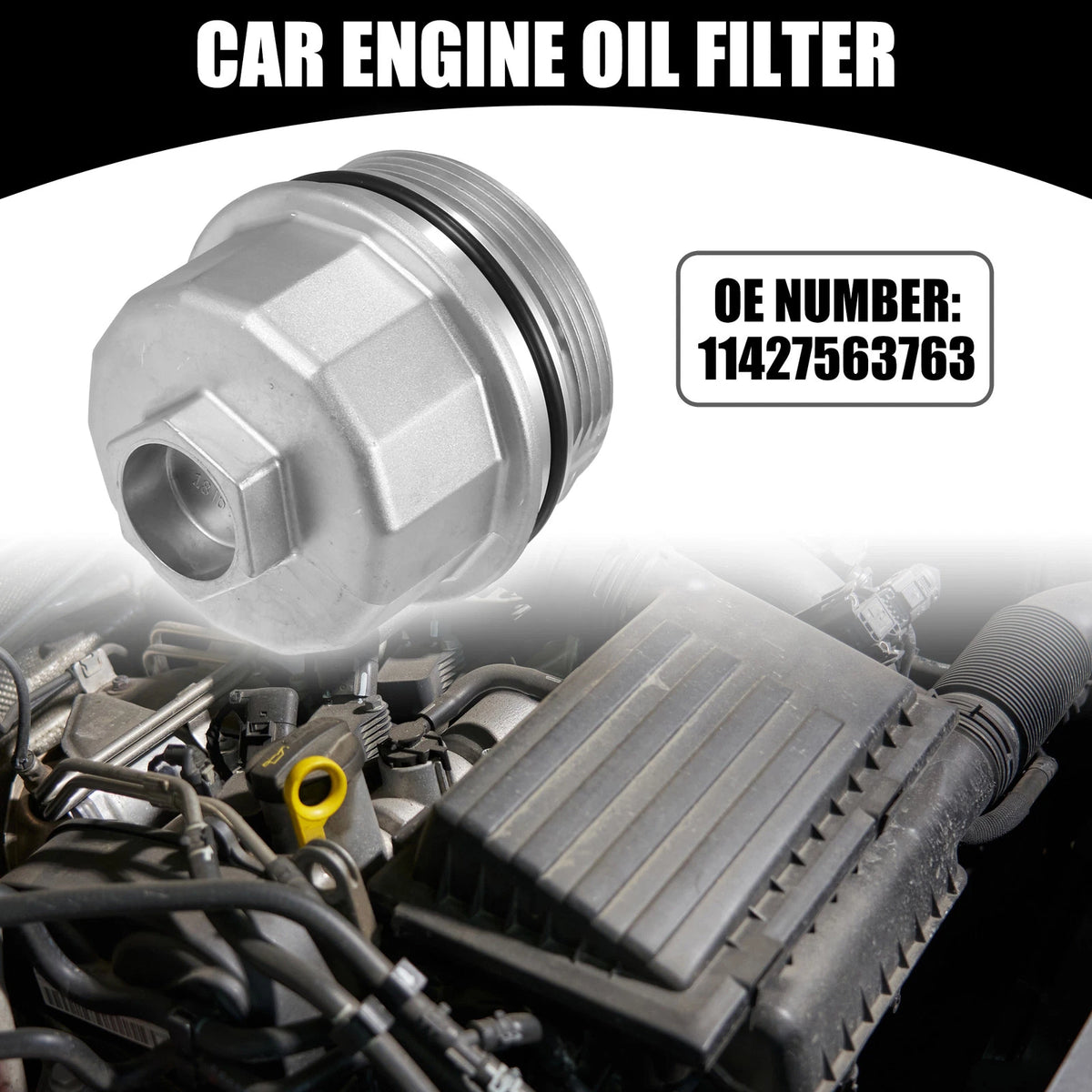 Oil Engine Filter Housing Cap Cover No. 11427563763 for MINI Convertible (2004–2020)