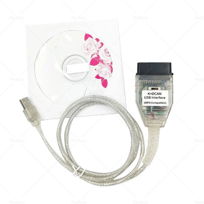 Diagnostic Connector Cable for BMW INPA K+CAN DCAN USB Interface