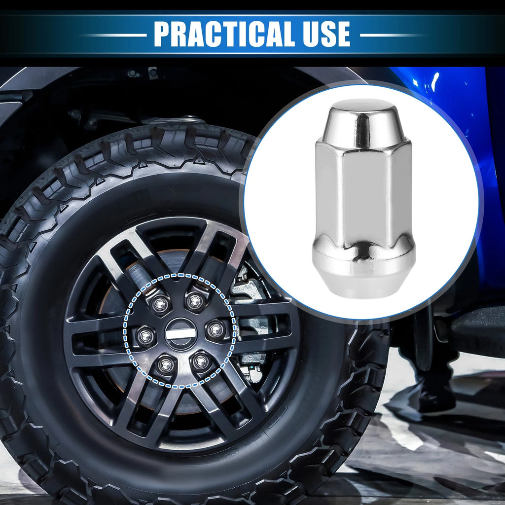 Wheel Lug Nuts Set Replacement for Lincoln MKS and Ford Explorer (1/2-20) (2011–2018)