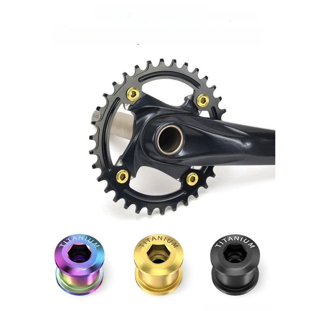 Set of 4 Alloy Chainring Bolts for Bicycle Rim
