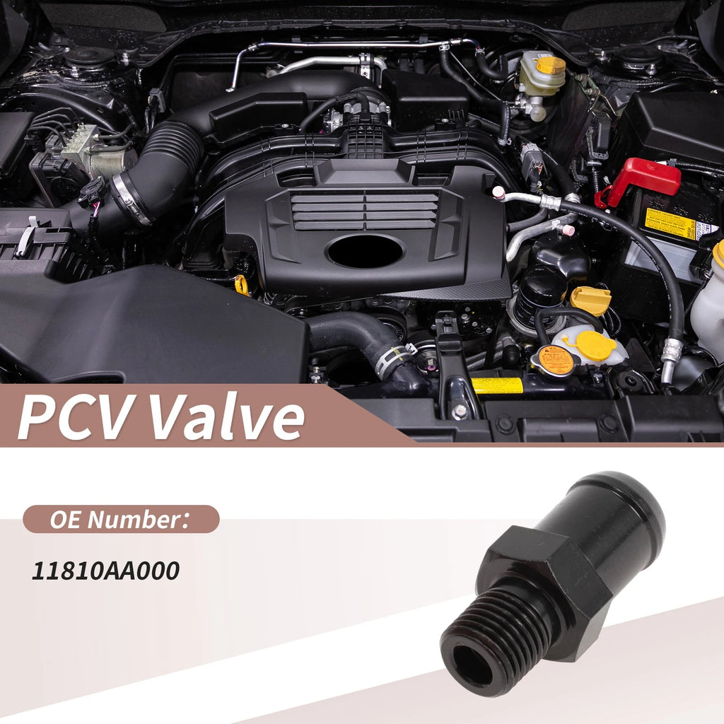 PCV Valve Replacement for Subaru Outback 1990–2001 Metal Black