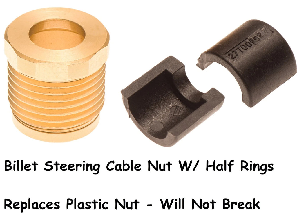 Billet Steering Cable Lock Nut & Half Ring for Sea Doo 277001527 277000783 277001729