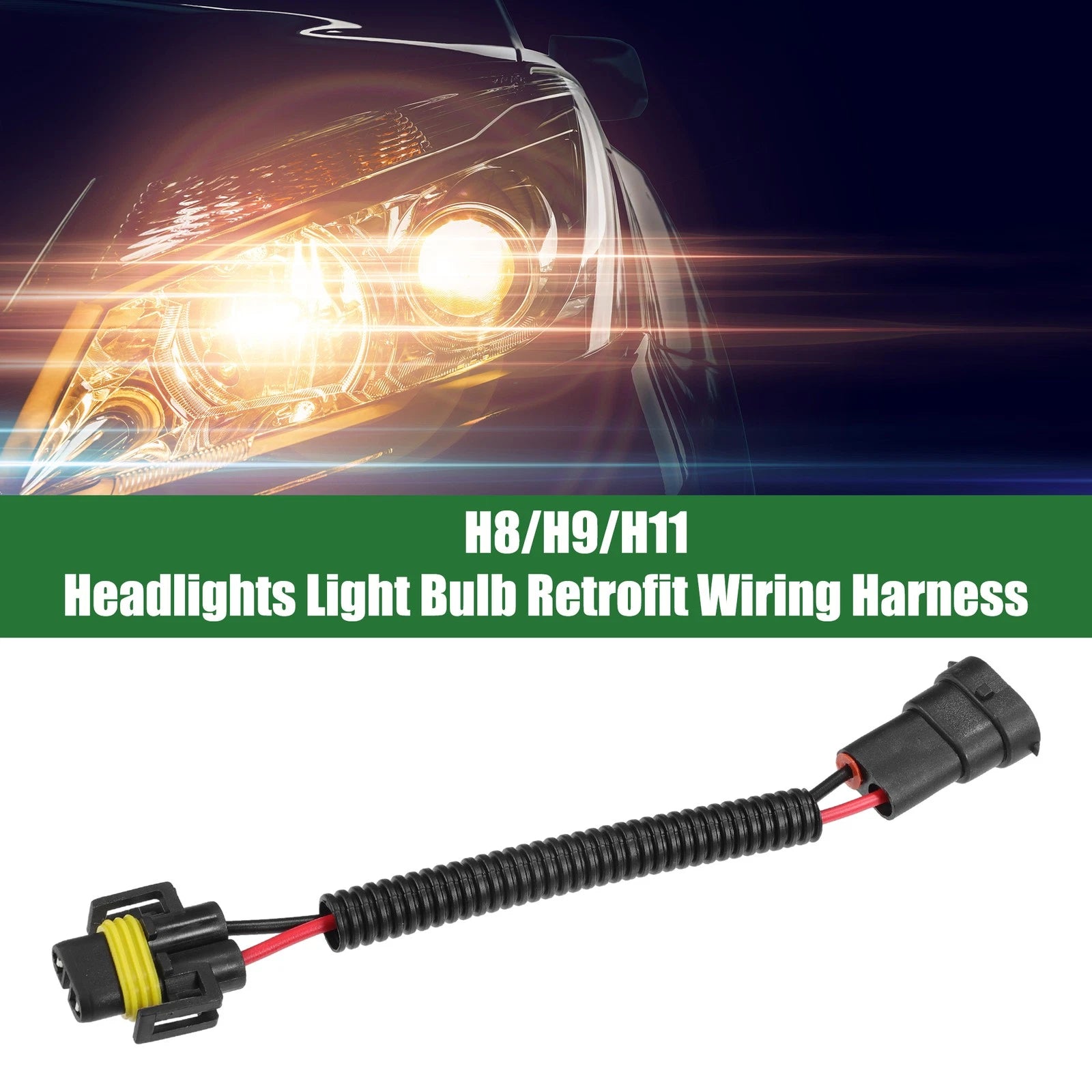 H8/H9/H11 Headlight Wiring for Universal Vehicles
