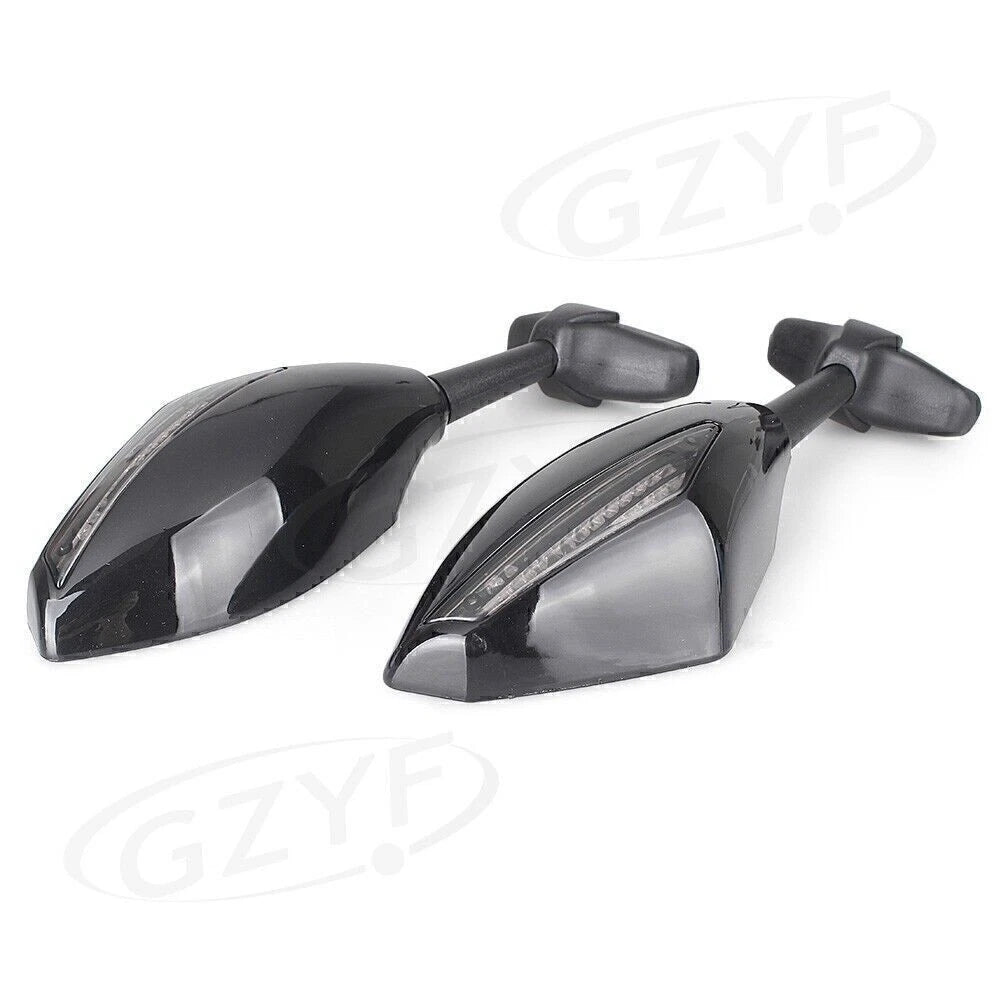 Rearview Side Mirrors with LED Turn Signal for Daytona 675R (2013–2017)
