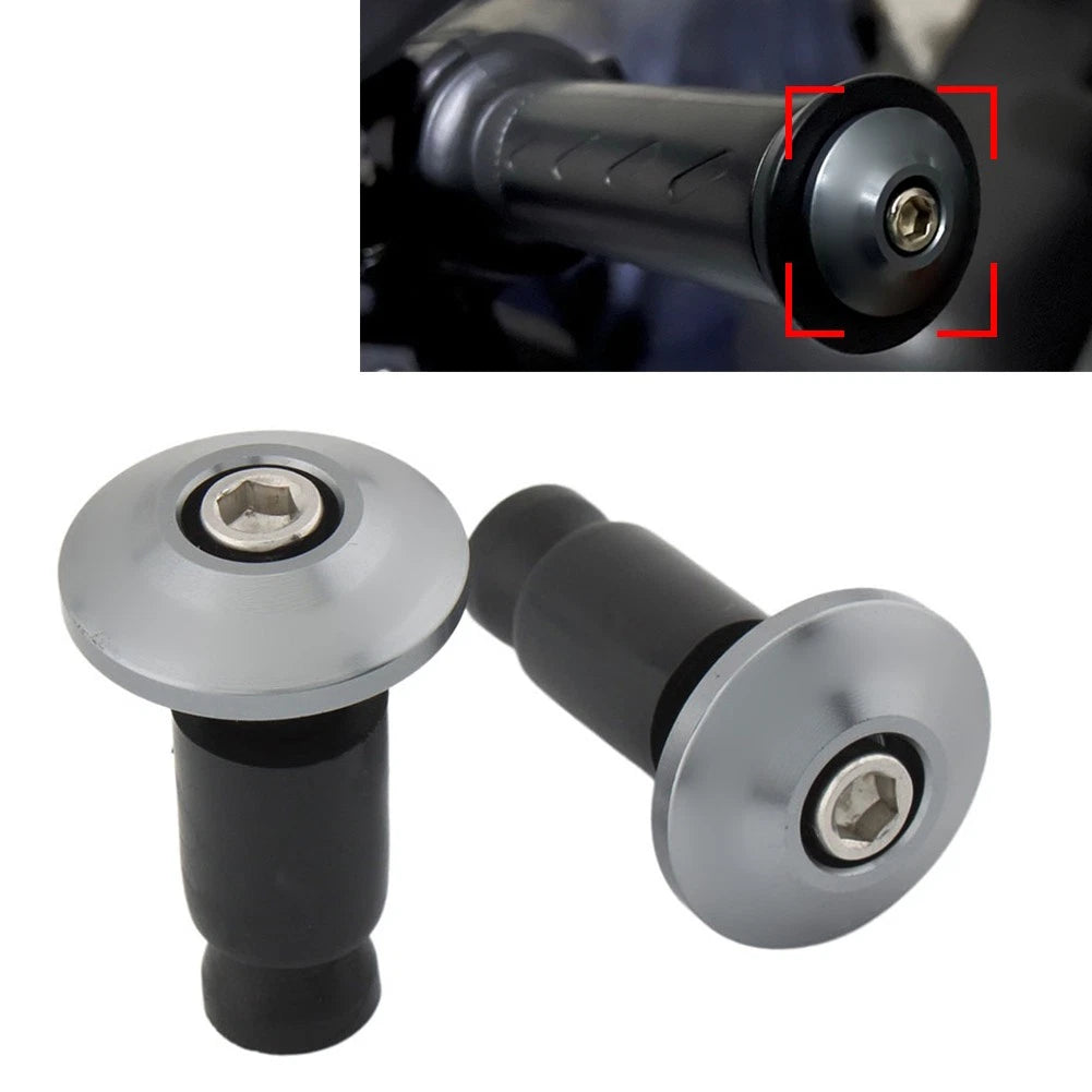 Handlebar End Grips Cap Plugs for Motorcycle Dirt Bike (7/8'')
