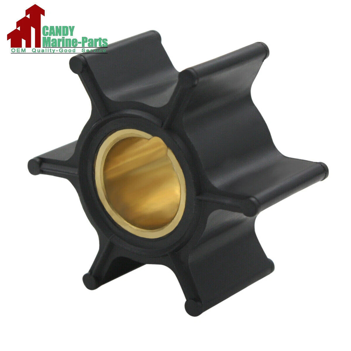 Water Pump Impeller for Johnson Evinrude OMC Outboard 9.9 15 HP (1980–1995) 386084 0386084