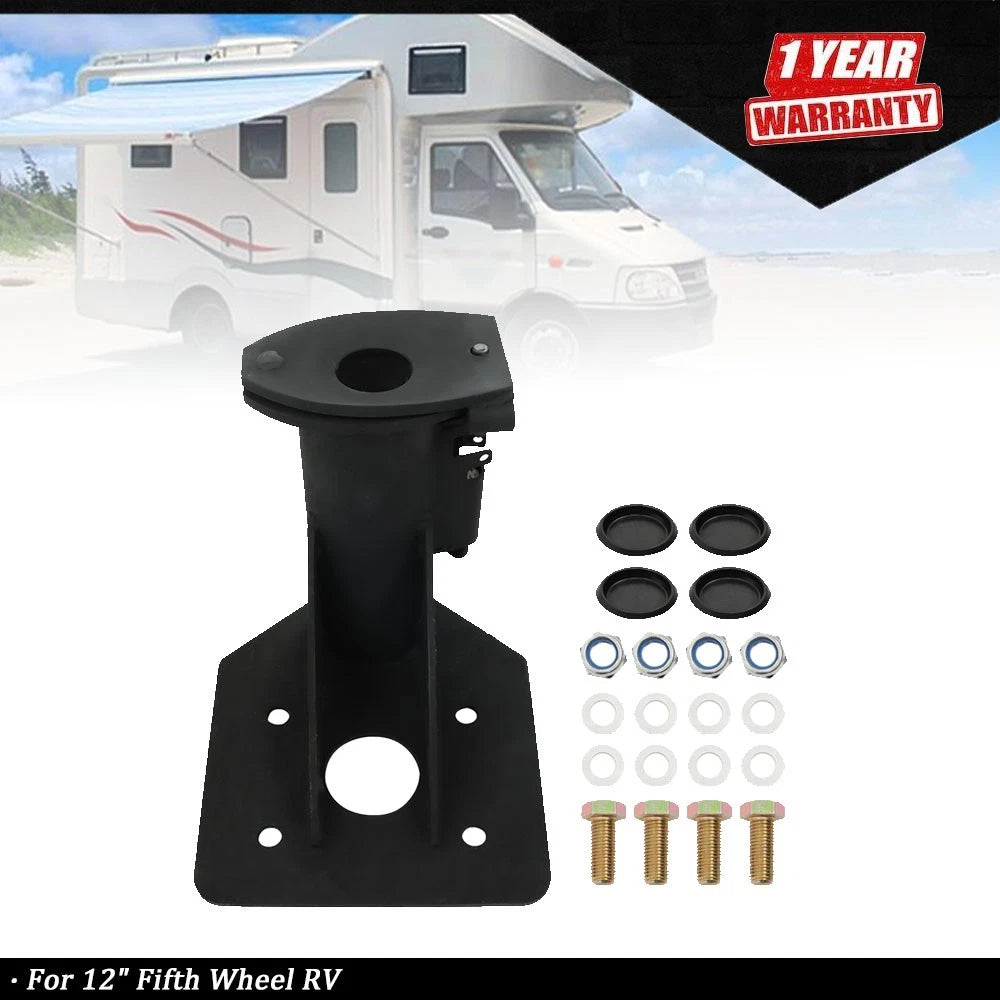 12" Fifth Wheel RV Camper Adapter Hitch to Gooseneck Ball Conversion Kit