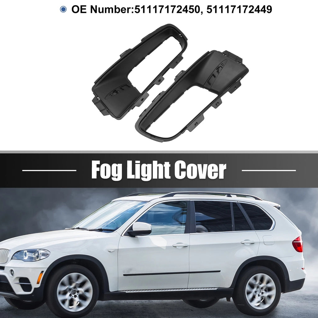 Fog Light Grille Cover Trim Pair for BMW X5 E70 (2007–2013)