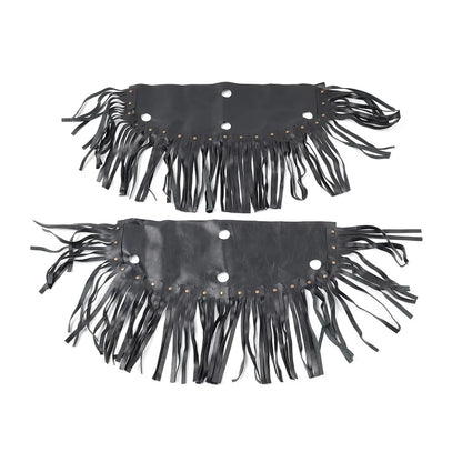 Front Rider Floorboard Fringe Covers for Honda, Yamaha, Harley