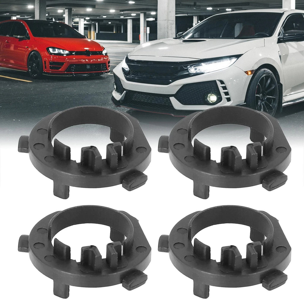 HID LED Headlight Bulb Adapter Holder for Kia K7 Hyundai H1 (4 Pack)