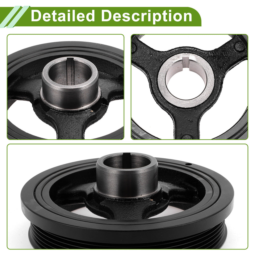 Engine Harmonic Balancer Crankshaft Pulley Replacement for Chevrolet Traverse (2009–2017)