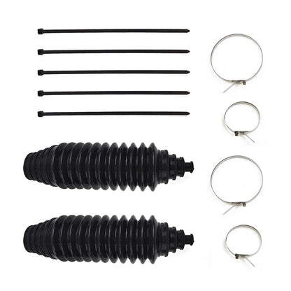 Black Silicone Rack Pinion Steering Gaiter Boot Kit for