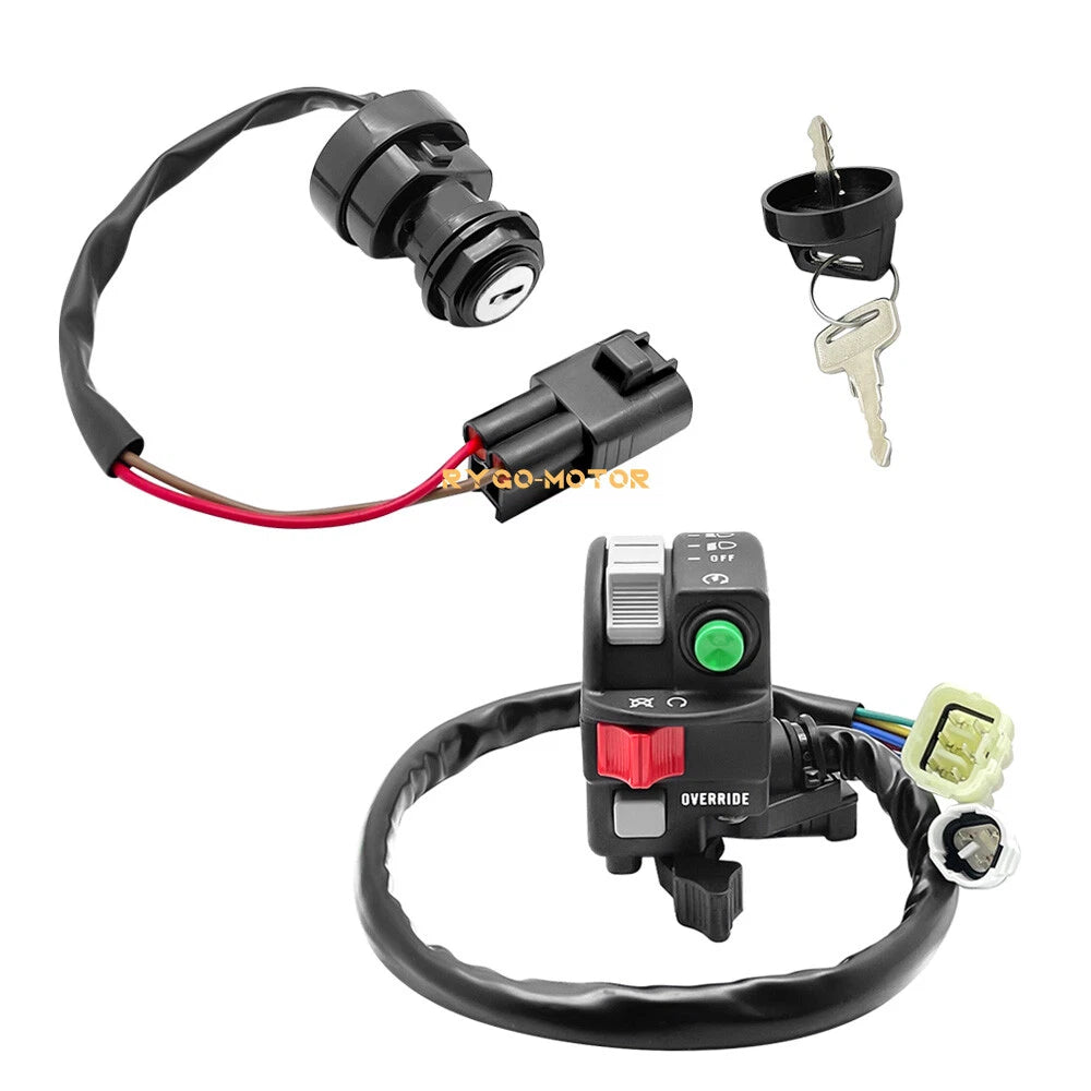 Handlebar Start Stop Switch & Ignition Key Switch for Yamaha Big Bear 400 (2007–2008)