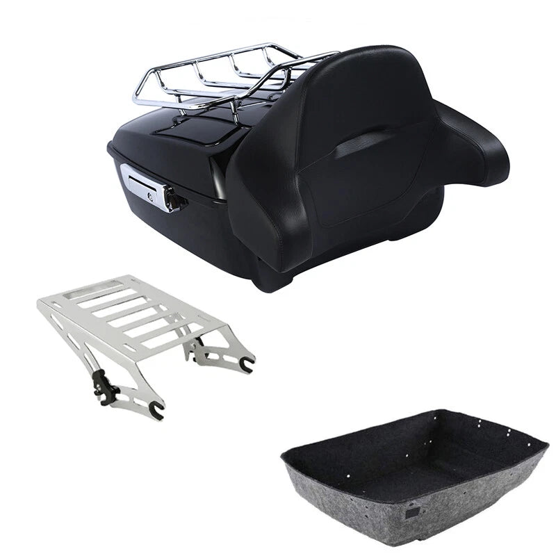 King Trunk Backrest Rack for Harley Touring Road Glide (2014–2026)