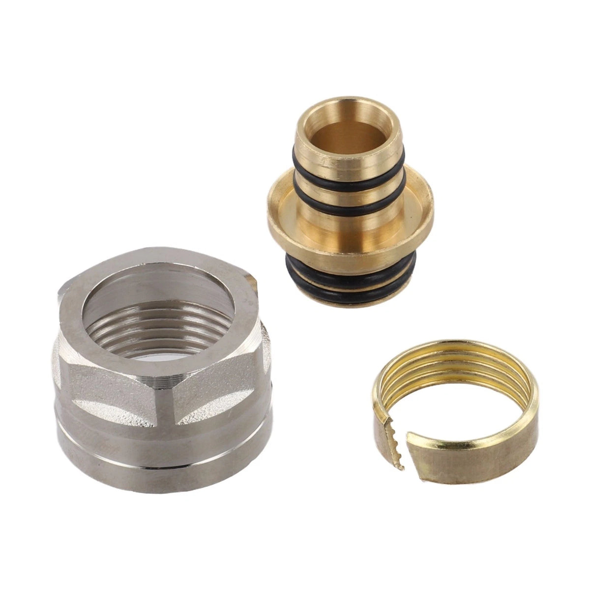 Large Flow Copper Floor Heating Manifold Connector Adapter