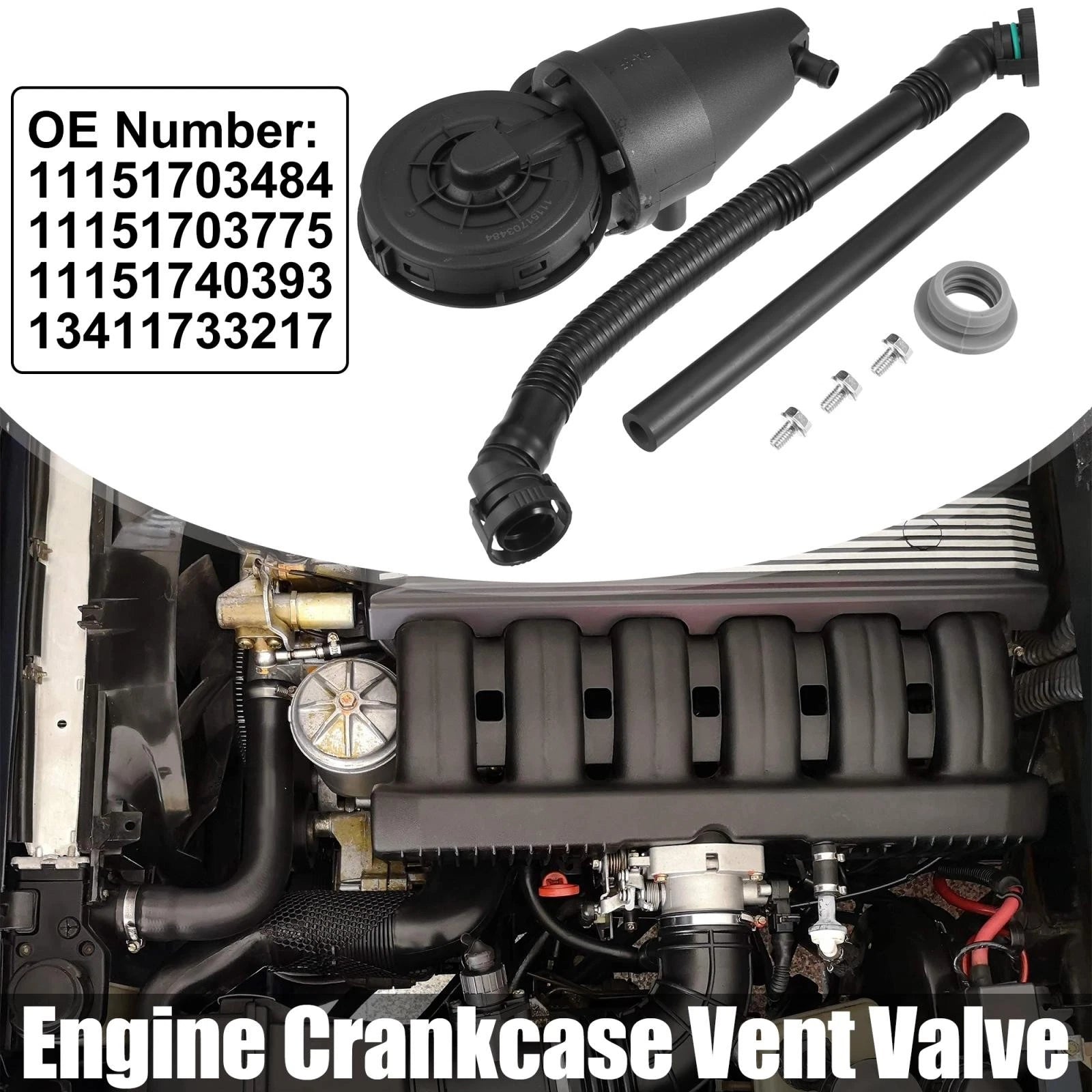 Engine Crankcase Vent Valve Replacement for BMW 323i 323is (1996–2000)