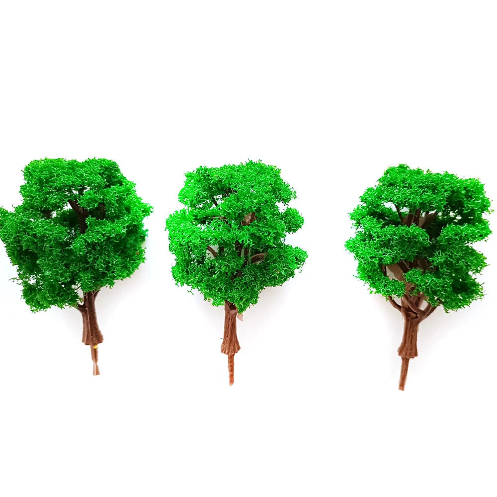 10Pcs Tree Models for HO N Scale Train Layout