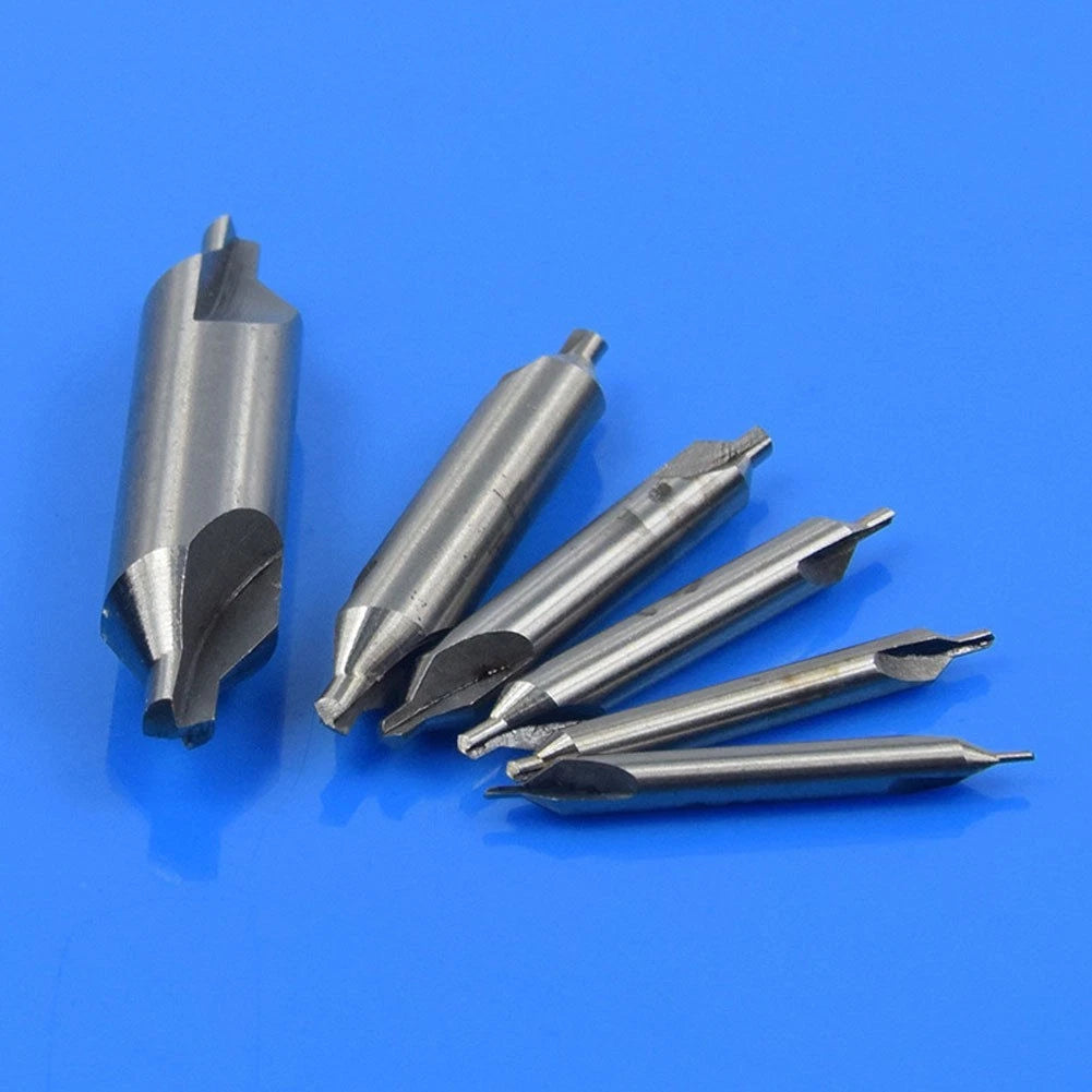 6X HSS Center Drill Countersink Bit Set 1mm-5mm for Lathe Mill